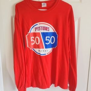 Vintage NBA Shirt Long sleeve Detroit Pistons